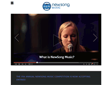 Tablet Screenshot of newsong-music.com